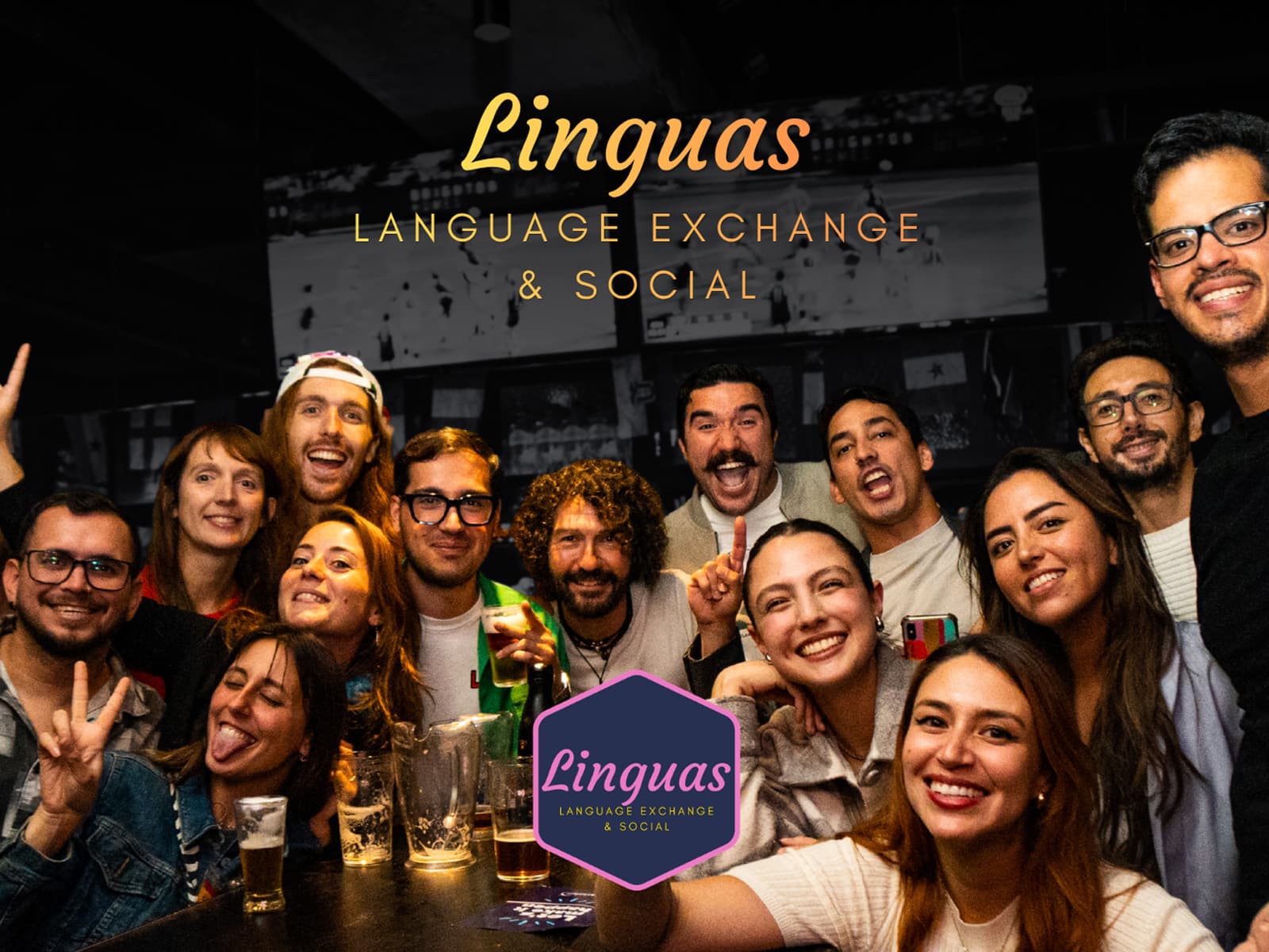 Linguas Language Exchange & Social cover
